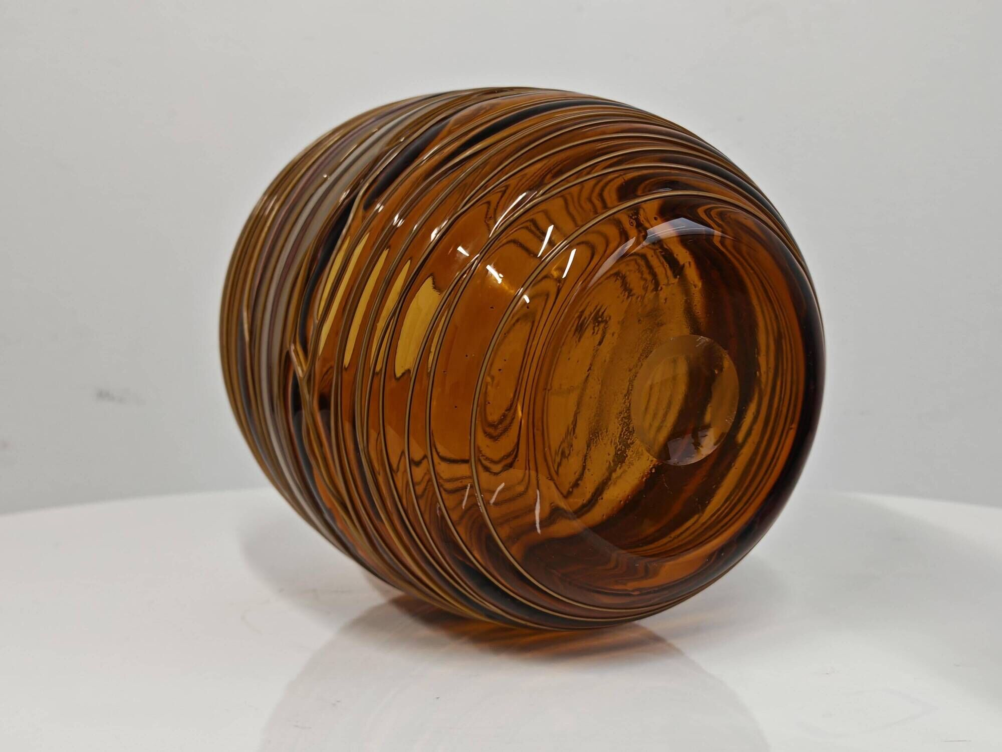 Mid-Century Murano vase in glass by Fulvio Bianconi for Venini