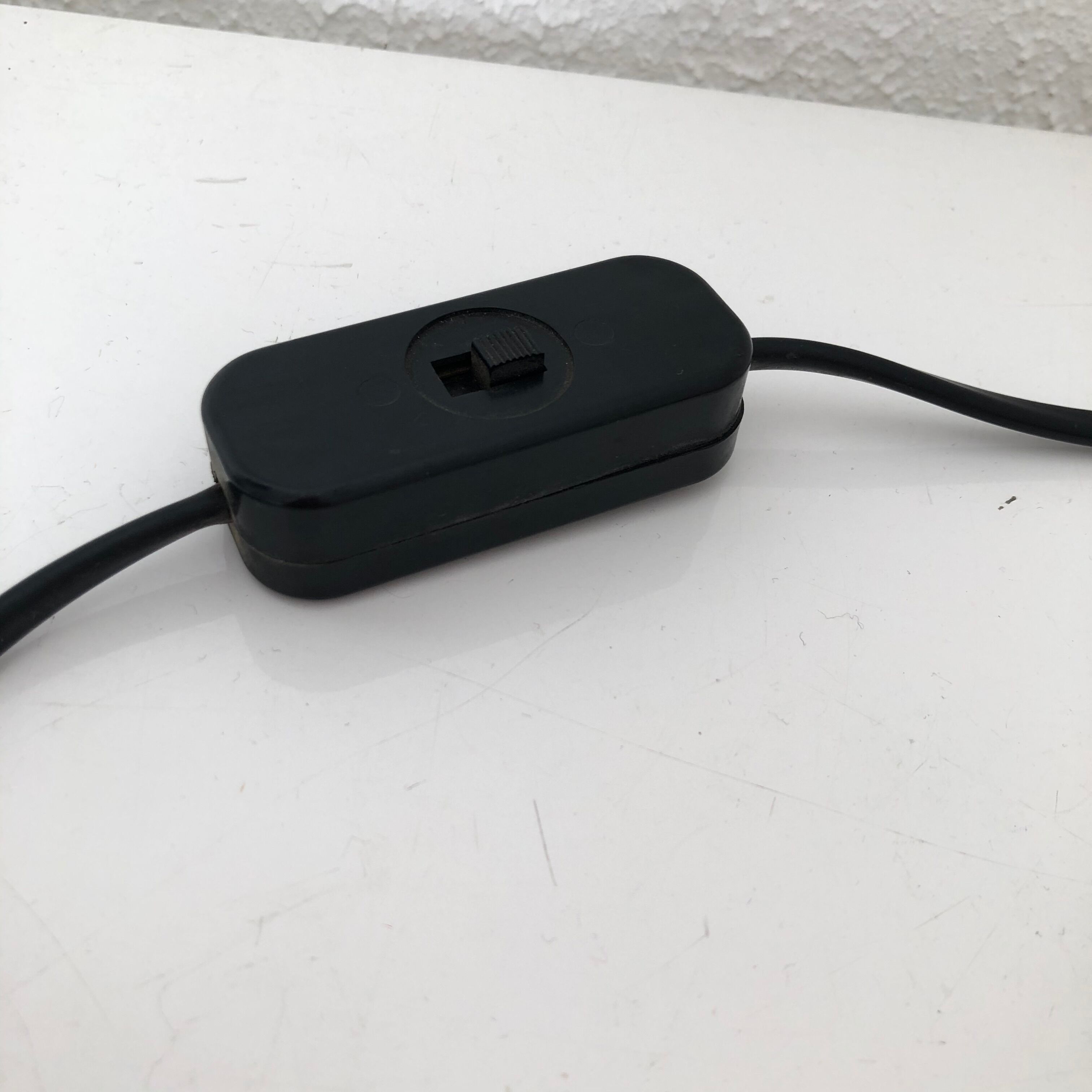 Vintage black projector lamp 1970 - 40 cm