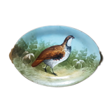 Dish decor partridge