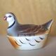 Michel Caugant terrine, partridge-shaped terrine, earthenware bird