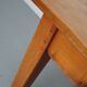 Table à manger rustique française vintage en cerisier du XXe siècle