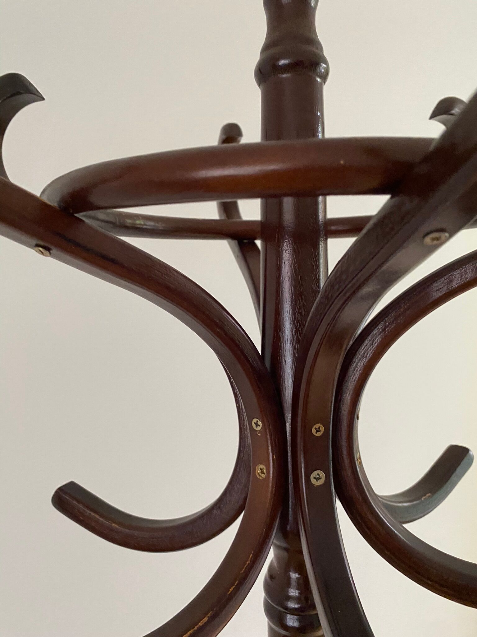 Porte manteau perroquet vintage bois brun