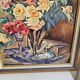 Oil on Canvas Still Life Flower Bouquet Signed Bernamonti