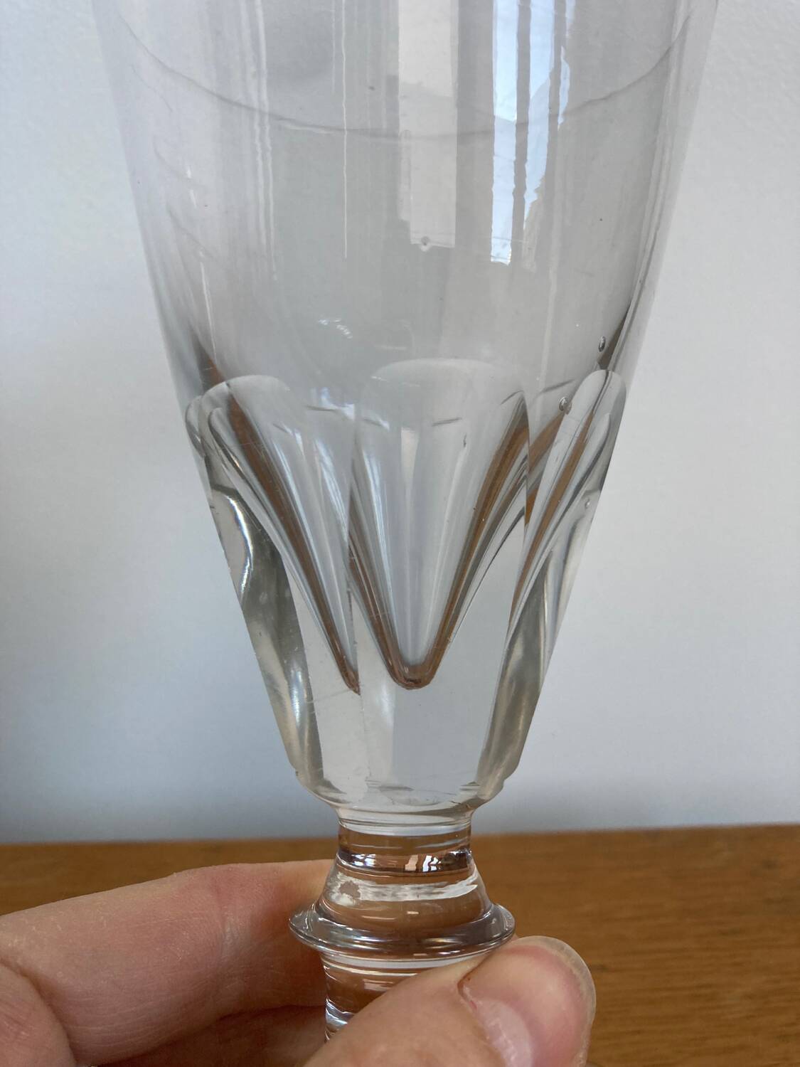 Pair of late 19th century absinthe glasses