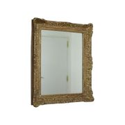 Mirror in antique gold frame classic baroque style pine gold leaf 57x46cm