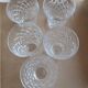 5 crystal liqueur glasses signed St.Louis
