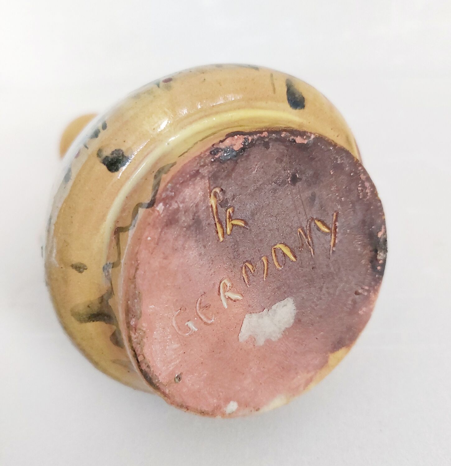 Old terracotta candle holder Germany