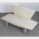 Leatherette bench from the 1980s