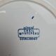 Antique flat plate Creil & Montereau "garlands" blue decoration