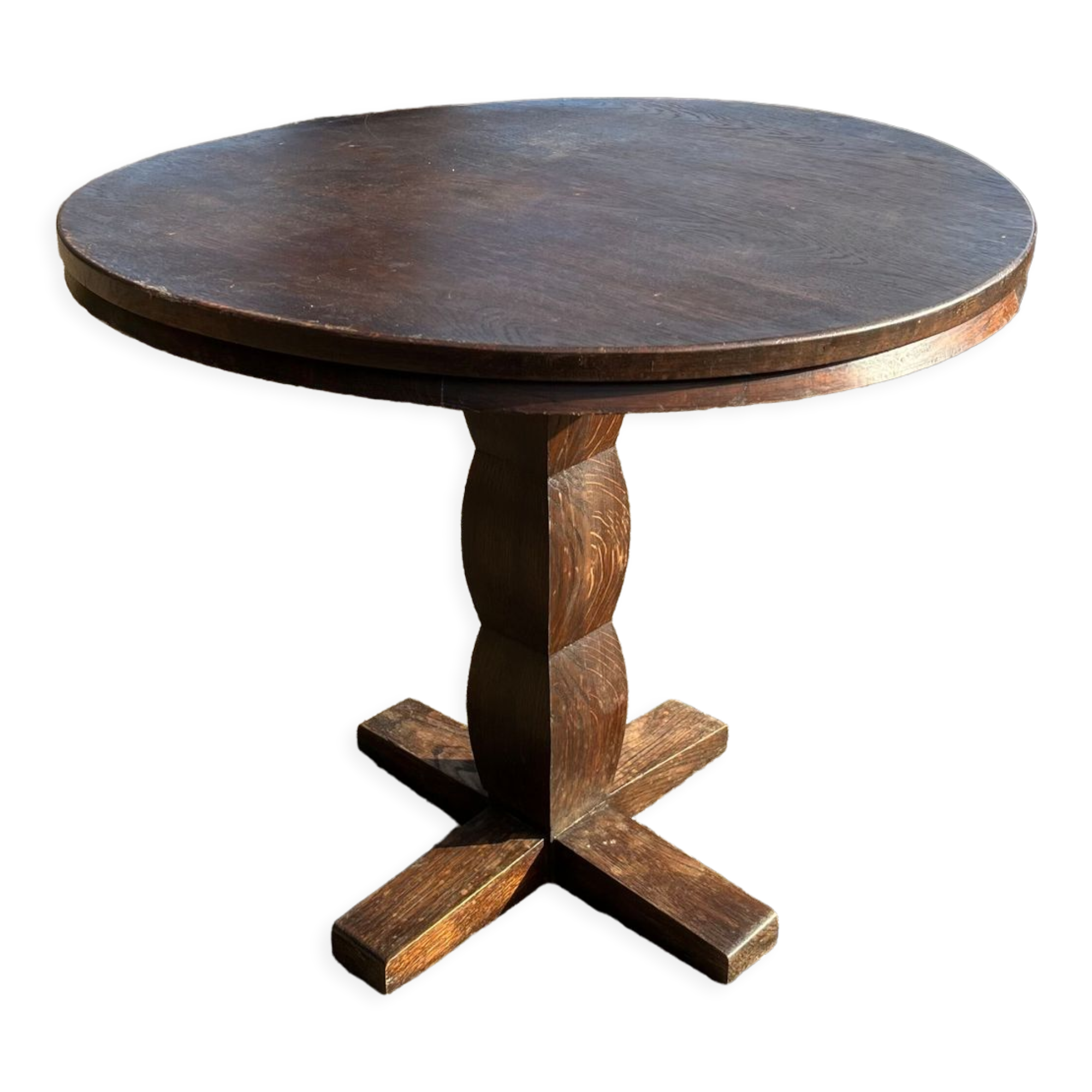 Oak pedestal table 1950