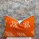 Moroccan orange pillowcase, Berber cushion cover, ear pillowcase.