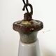 Large Industrial British Grey Enamel Factory Pendant Lamp from Benjamin, 19