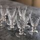 8 Verres ciselés en cristal ancien