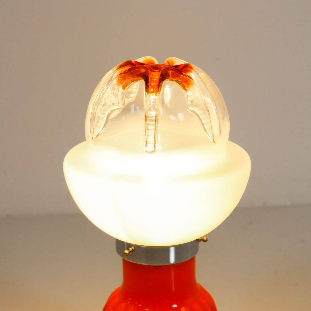 Space Age Italian Glass Table Lamp