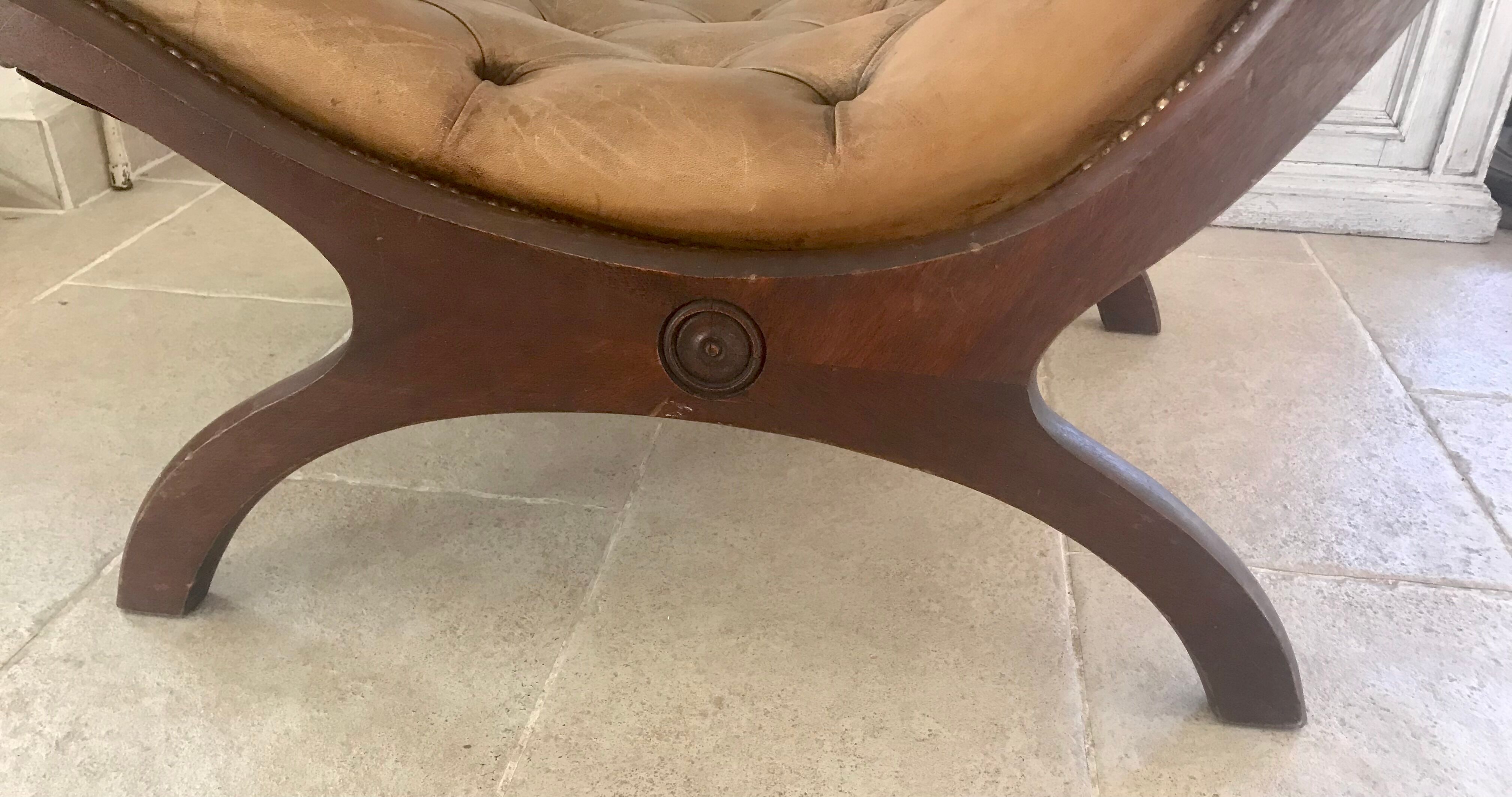 Chesterfield leather chair