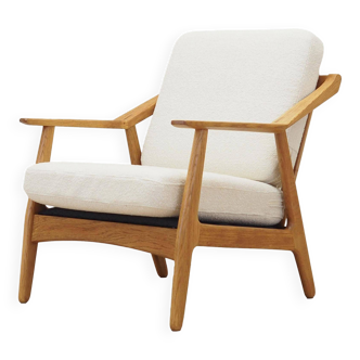 Oak armchair, Danish design, 1960s, designer: H. Brockmann Petersen, production: Randers Møbelfabrik