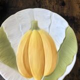 Assiette a dessert en barbotine