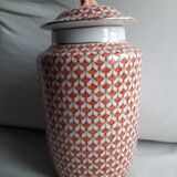 Vintage ceramic with geometric decor