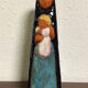 Virgin child statuette glazed terracotta
