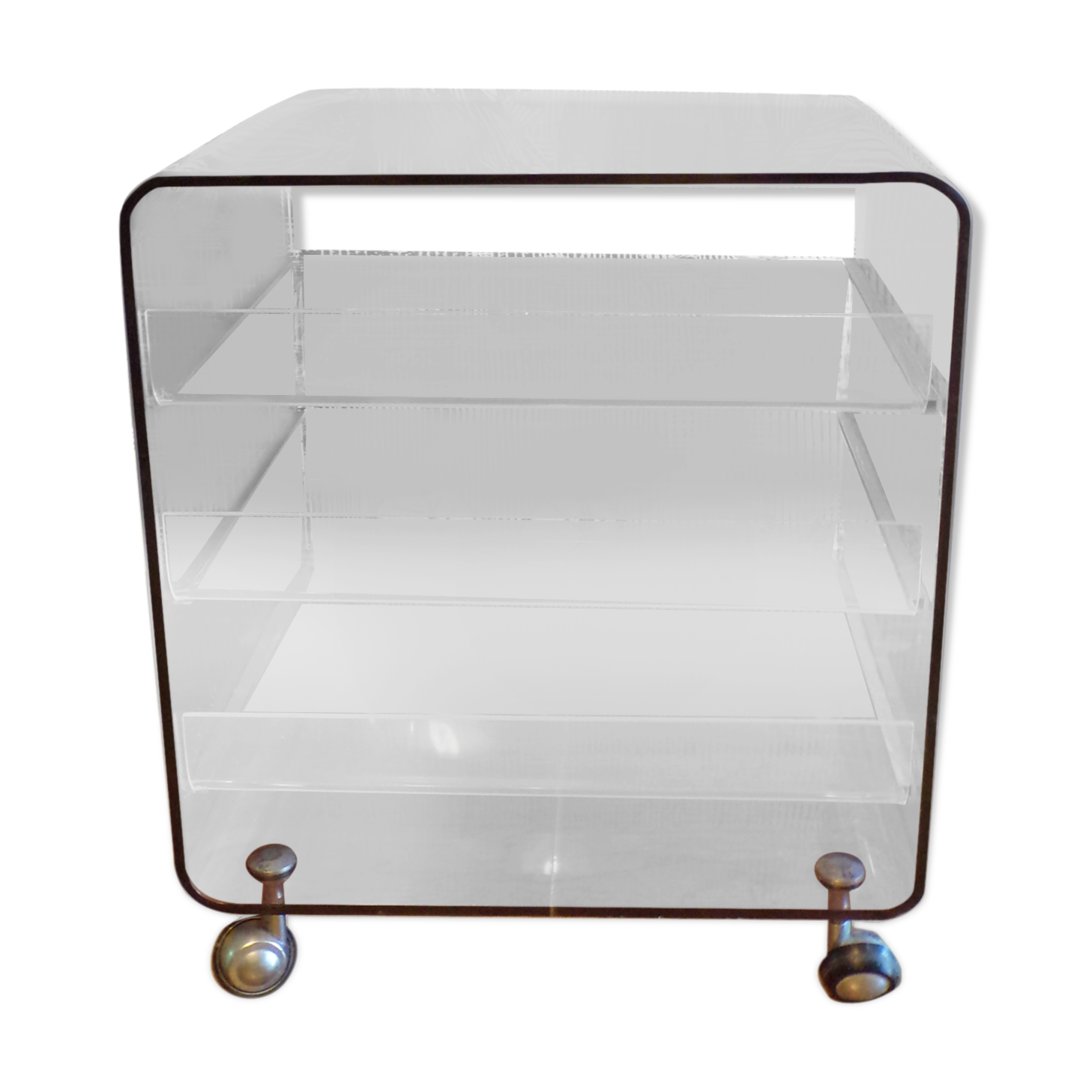 Michel Dumas vinyl cabinet in plexiglass