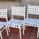 Suite de 7 chaises tressées triconfort vintage