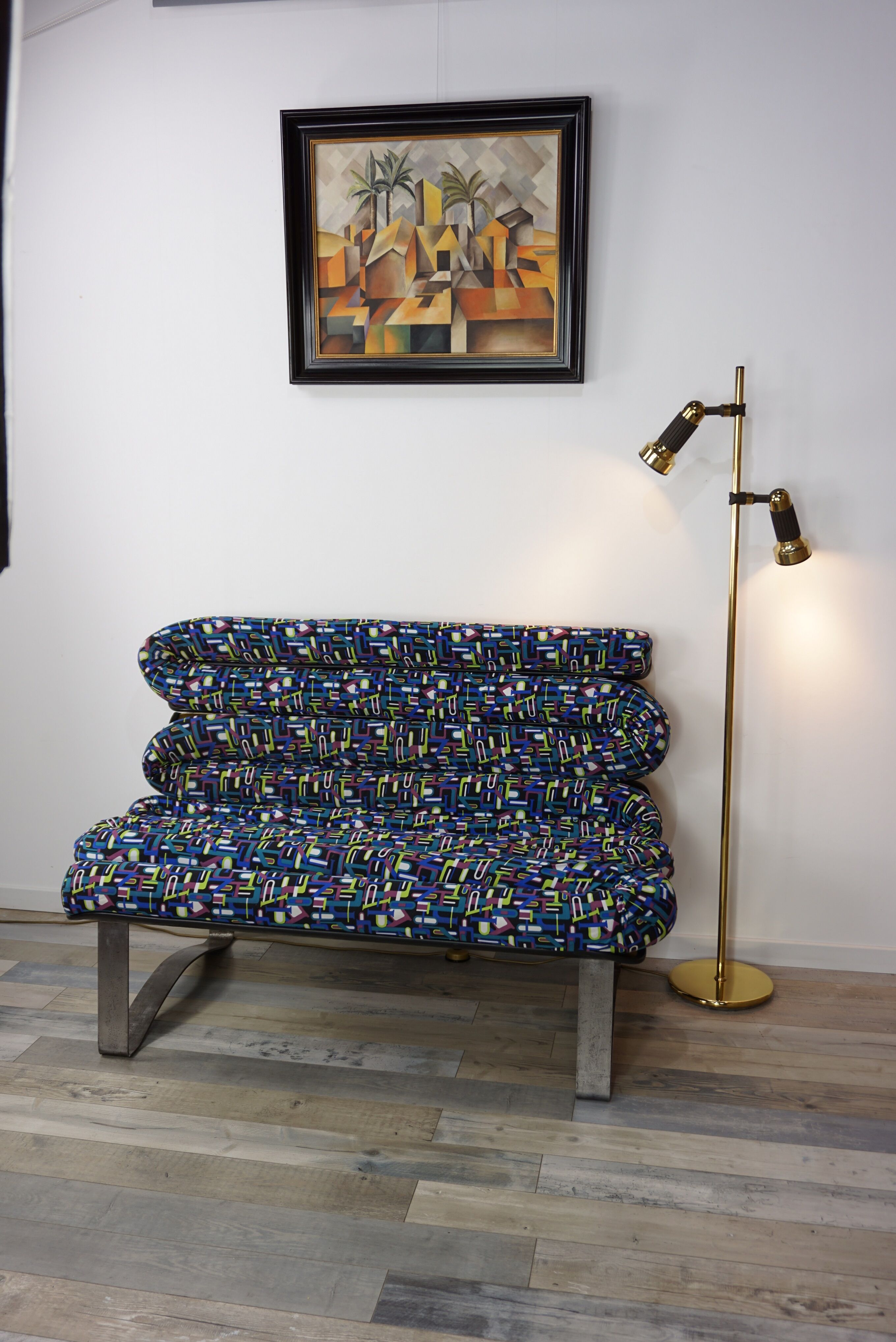 Brass floor lamp design by Sische 50-60 years