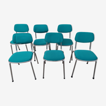 6 chaises années 80 space age