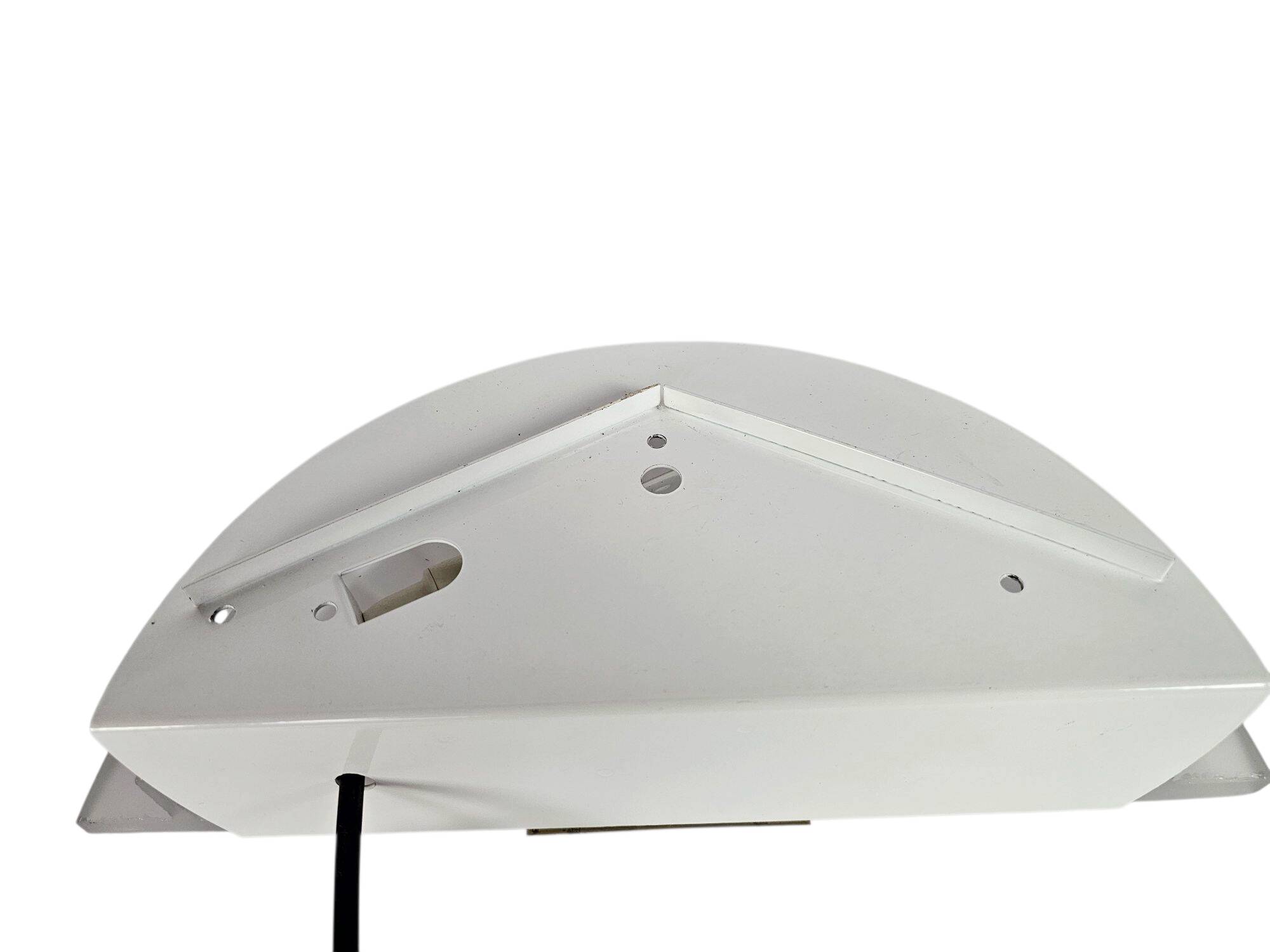 Happy Light - 'Waaier' - wandlamp - geperst glas - metaal - 90's