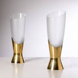 Max ingrand pair of table lamps produced by fontana arte