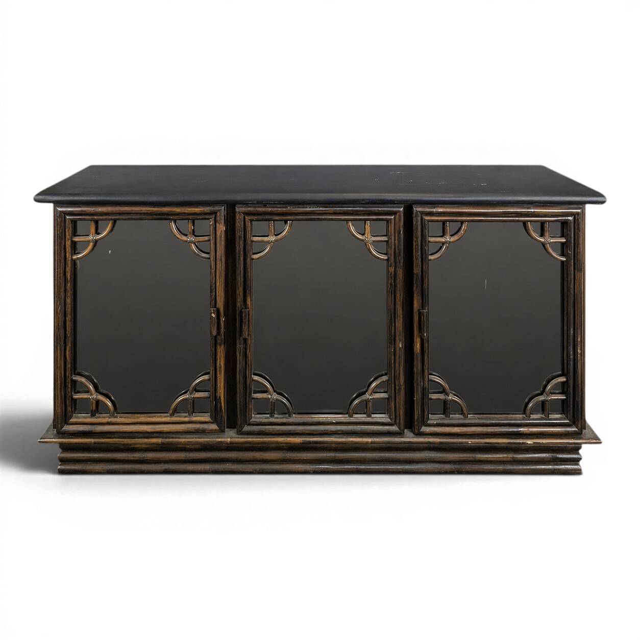 Rochebobois enfilade from the 1980s in a bamboo style.