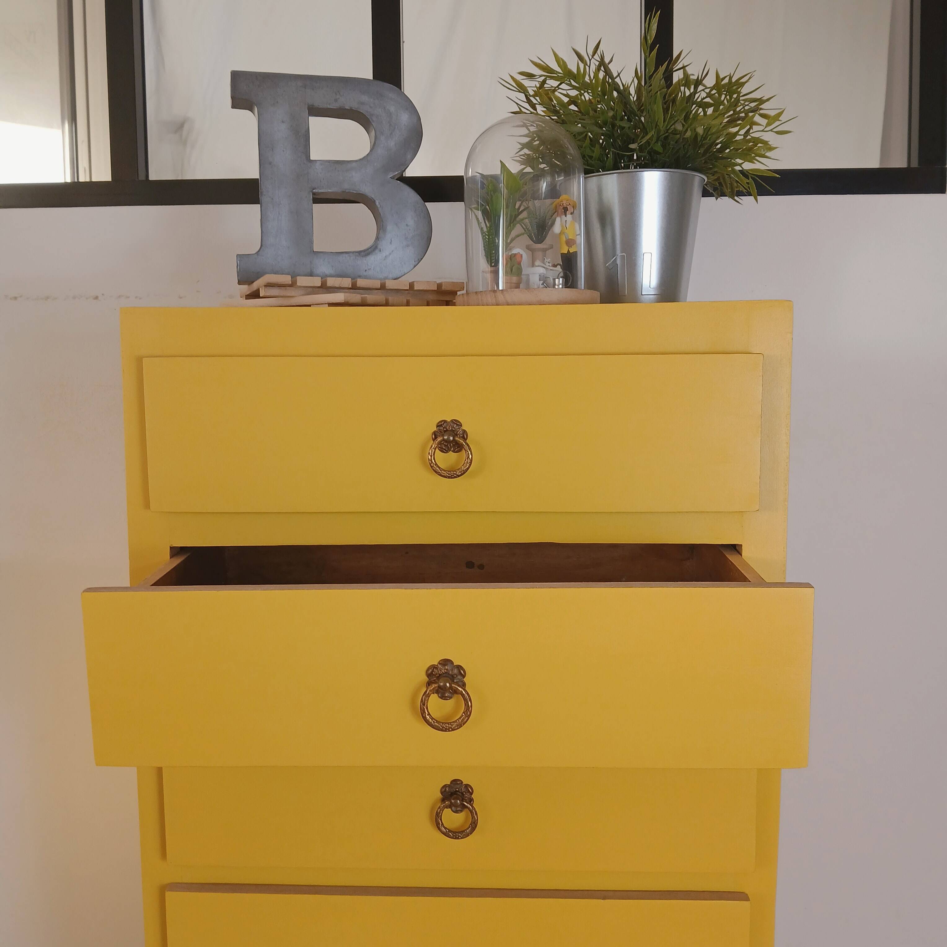Chiffonnier 5 tiroirs vintage