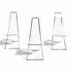 Set of 3 vintage "CH4" chairs by Edmond Vernassa – Circa 1970