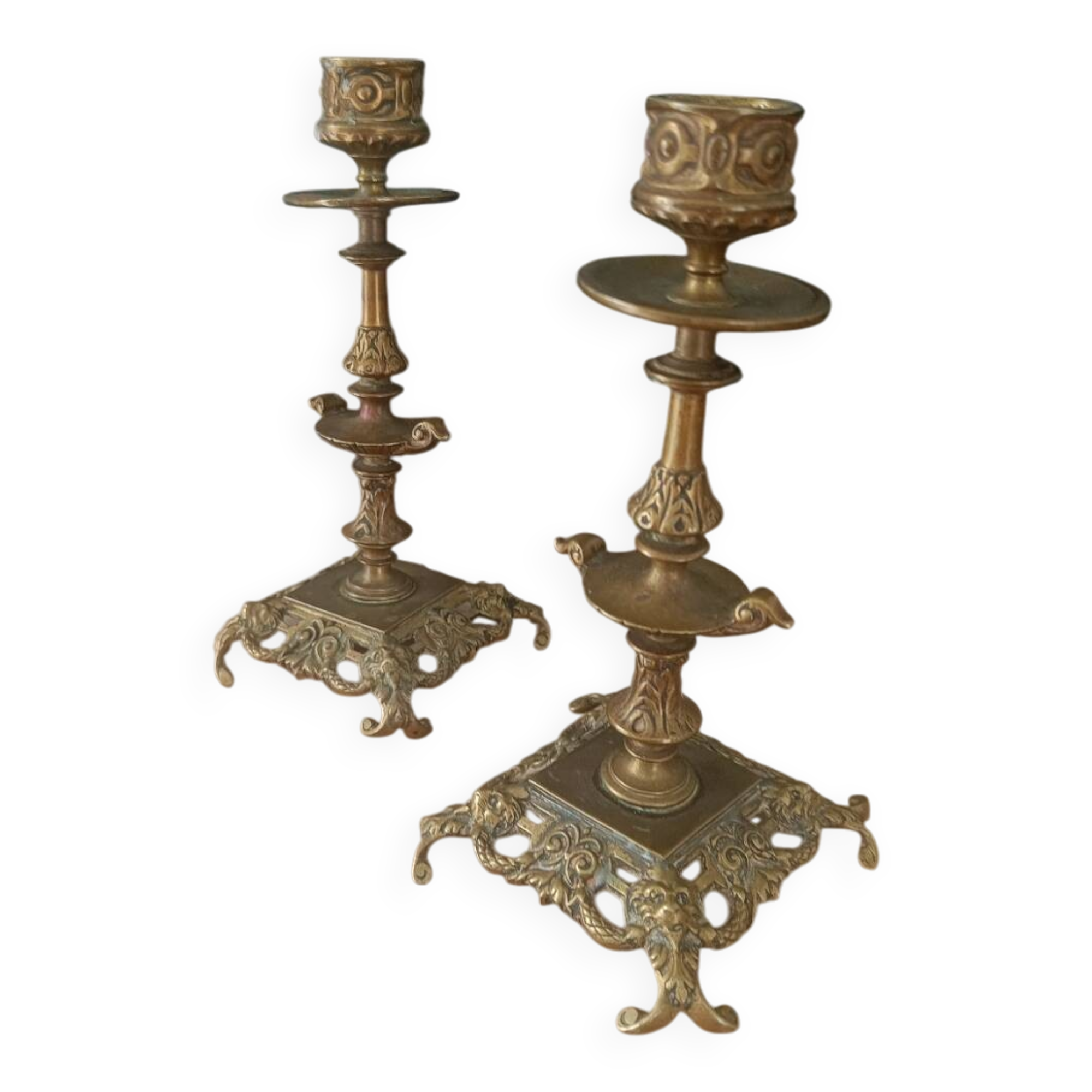 Antique baroque candlesticks