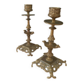 Antique baroque candlesticks
