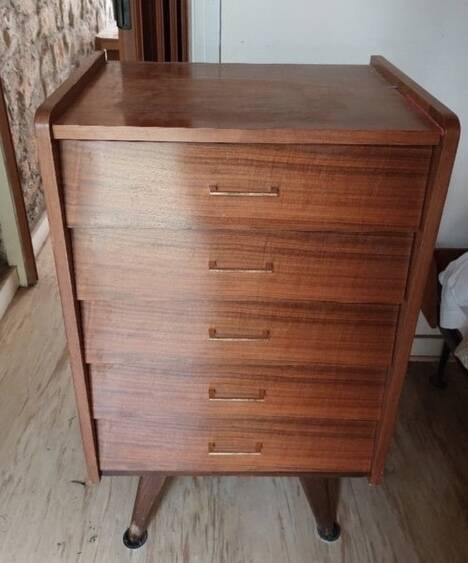 5-drawer chest of drawers, 1950s