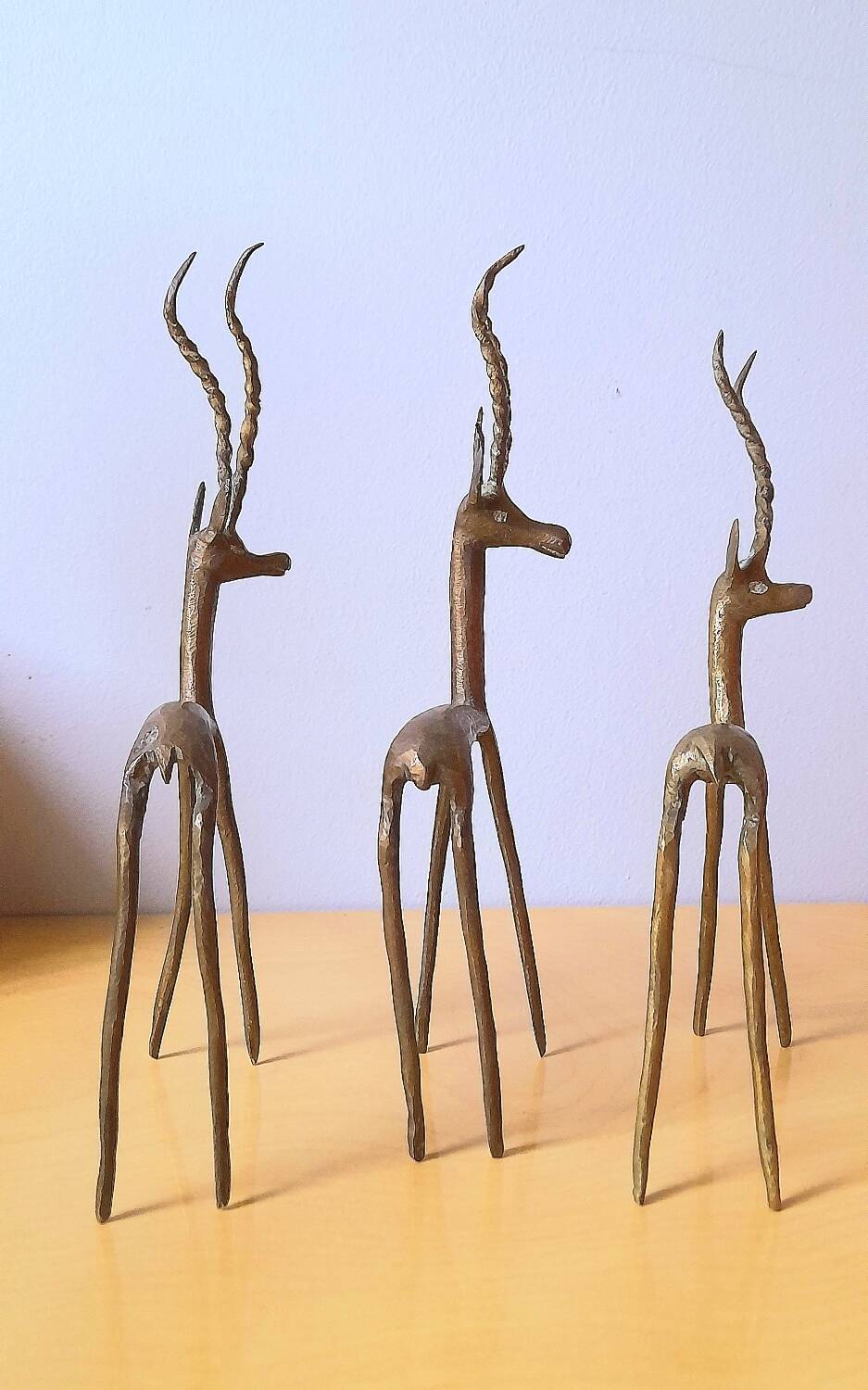 African antelopes in brass 70s
