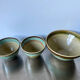 Lot of 3 scandinavian midcentury bowls in stoneware
