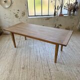 Table de ferme en pin et chêne