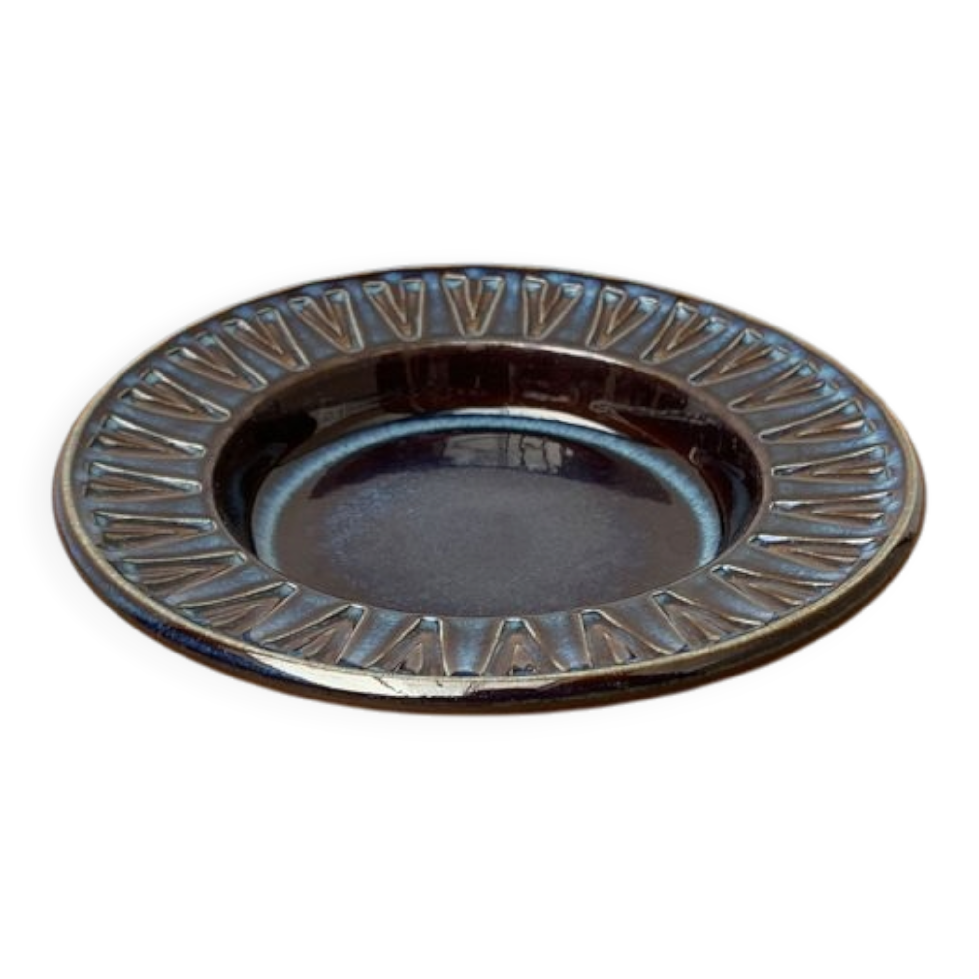 Danish ceramic bowl from the mid-century by Søholm, 1960s.