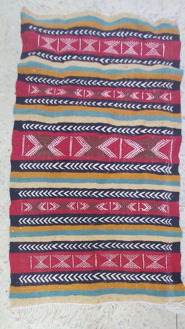 Kilim berbère fait main 105×55cm