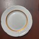 Set of 6 dessert plates in Berry porcelain – White and gold
