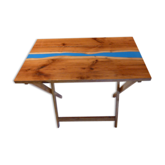 Folding side table wood If & resin