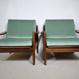 Mid-Century Design Teak Lounge Chairs from Denmark, Set of 2, 1960s