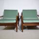 Fauteuils lounge en teck de style Mid-Century, Danemark, lot de 2, années 1960