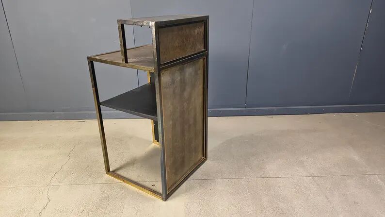 Vintage brass bar counter by Belgochrom, 1970s