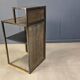 Vintage brass bar counter by Belgochrom, 1970s