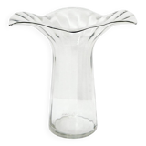 Transparent glass vase attributed to Peill & Putzler - Circa 1970