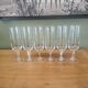 6 crystal champagne flutes from Cristal d'Arques Matignon