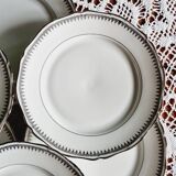 Set of 6 Sologne porcelain dessert plates