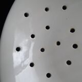 Digoin white earthenware strawberry drain plate - circa 1950 - Vintage